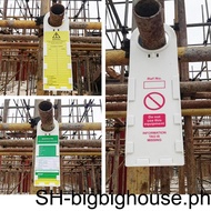 Pack of 10 Scaffold Holder Tags Plastic Safety Warning Signs Scaffolding Equipment Set for Electric Chemical Industrial