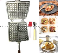 Rosita Cetakan Kue Wafel Kotak Croffle Isi 4 Lubang Aluminium