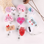 41 Styles Embroidery Medical ID Badge Reel Holder - Retractable Badge Reel - Doctor Nurse Badge Lany