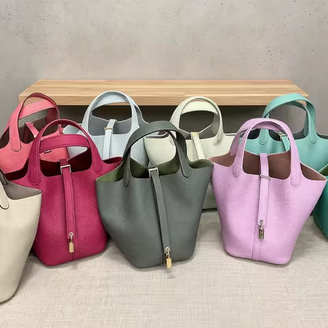 MENDY Wo men Bags Handbags Bucket Bag 18/22 Big Small Fashion Tote Bag Genuine Leather Luxury Qualit