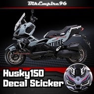 Husky150 Body Cover Set Stripe Sticker Decals Sticker SYM Husky150
