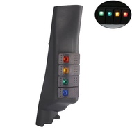 Suis Jeep Wrangler A-Pillar Berkenaan Luar Jalan Pengubahsuaian Lampu Kereta LED Empat Hala Aksesori
