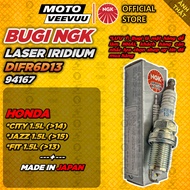 [MTVV-Genuine] NGK Laser Iridium Spark Plug DIFR6D13 HONDA CITY JAZZ FIT 1.5L 94167 <END>