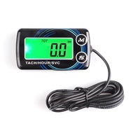 Aitemay LCD Display Waterproof Digital Engine Tach Hour Meter RPM Engine Gauge Tachometer for Motorc