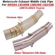 For HONDA CB300R CBR300 CB300F CB250R CB 300R 300F 2018 - 2023 Motorcycle Exhaust System Modified Mu