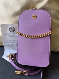 ［全新現貨有單］Tory Burch Emerson phone crossbody (Purple)/ TB 紫色防刮皮電話袋手機袋