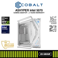 ASHYPER INTEL 5070/5070Ti - Intel Ultra 7-265F/7-265K - GeForce RTX5070/5070Ti - 32GB/64GB RAM - 2TB