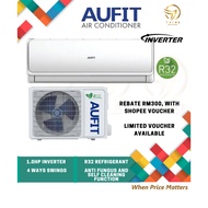 Aufit Inverter/ Non-Inverter Air Conditioner R32 1.0HP ASW09U4FLR3-MY /1.5HP /2.0HP /2.5HP - 7 Years