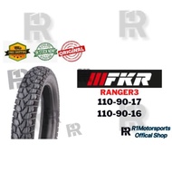 [FKR] RANGER 3 Tubeless Tyre Tayar 110/90-17 110/90-16