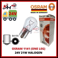 24VOsram 100% Original GERMANY 1141 P21W BA15S HALOGEN BULB Car Signal Reverse Back Fog Tail Light M