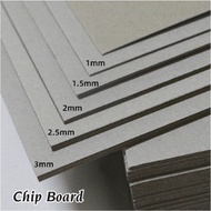 A3 Chip Board | Hard Cardboard | Thick Cardboard/Hardcover Book Binding Card/Grey Chipboard | 1500gs