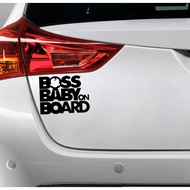 Boss Baby on Board Vinyl Cutting Car Sticker