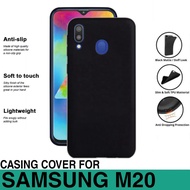 SOFT CASE SAMSUNG GALAXY M20 SOFT SLIM BLACK MATTE PREMIUM CASING COVER
