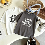 2-Piece Short-Sleeved Children's T-Shirt Casual Cotton Clothing For Boys And Girls Age 9 -6 Years Sh