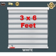 Bidai Langsir Modebn / Roman Roller Blind / Zebra Blind 3 x 6 feet Multicolored