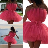 COGI Polyester Prom Gown Bowknot Accent Bustier Skirt for Special Event