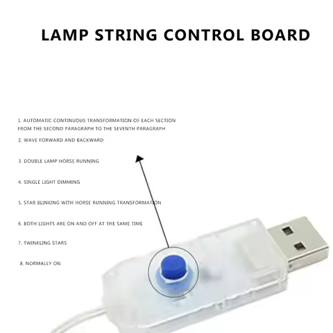 LED Strip Light Controller Christmas Party Supplies 5V Strips Light Remote Controller Mini LED Contr