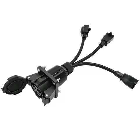 J1772 Type 1 to NEMA 5-15/5-20 220V EV Charger Adapter With 0.5M Cable for E-Bike/S