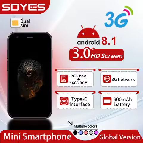 SOYES XS15, the world's smallest Android smartphone, 3-inch Android 8.1 system, is a creative gift c