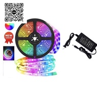Complete Set of 5050 7-Color Led Sticker Rolls Including Power Supply