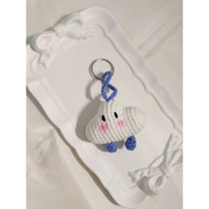 GANTUNGAN Cute Handmade Cloud Knit Keychain Cute Kawaii Cloud Keychain Bag Accessories