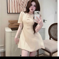 BIGSIZE Designer Bow Dress 60-90kg