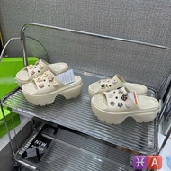 7cm raised sole slippers are available in soft rubber, comfortable to wear in water