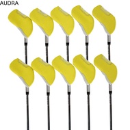 AUDRA Golf Iron Headcover Golf Putter 10 Pcs/Set Golf Club Cover Protective Cover Iron Wedge Protect