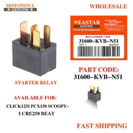 Relay Assy/Starter Relay for Click125I / Pcx150 / SCOOPY-I / CRF250 / BEAT FI(31600-KVB-N51)-MotoNov