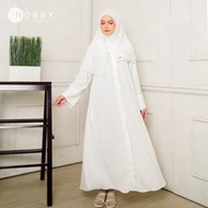 Dijual Nobby - Daima Dress Abaya Gamis Syar'i - Putih M Diskon