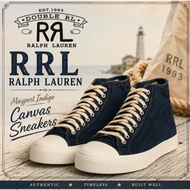 RRL Ralph Lauren Mayport Indigo Canvas Sneakers