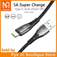 Mcdodo Auto Disconnect Cable USB Type C 6A 22.5W 40W 66W Super Fast Charging VOOC FLASH Charg USB C Cable Data Cord Phone For huawei Mate 20 30 40 50 Pro P30 40 50 Pro OPPO R15 R17 Reno Find X Lighting Cable Intelligent power off