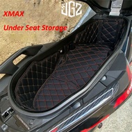 Scooter for Yamaha XMAX300 2017-2024 Underseat Storage Box Leather Inner Liner Cover Protector Cushion Linen Noise Insulation Accessories