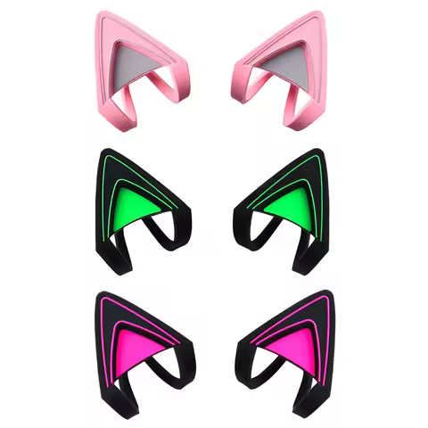 1 Pair Kitty Cat Ears 3 Colors for RAZER Kraken V2 special / Kraken 2019 / Kraken TE / 7.1 V2 Headph