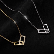 Luminous Square Gold Necklace - DTA64