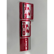 Striped aluminum rcb fork sticker set sticker motor