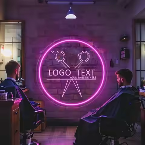 Barber Salons Custom USB-Powered Neon Sign for Ideal Gift for Friends Perfect for Shop Displays Wall