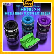 SYOK MALL Double-Ended Men Masturbation Cup Pocket Size Masturbator Mini Aeroplane Cup Fake Puusy Pu