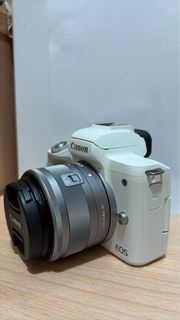 Canon EOS M50 Mark II 白色連鏡頭