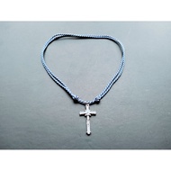 K88 CATHOLIC CHRISTIAN TRIDATU ROPE CROSS NECKLACE