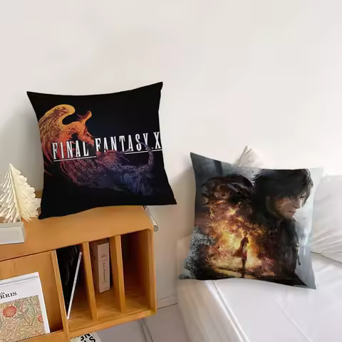 Final F-Fantasy XVI cushion cover Soft Cushion Cases for Farmhouse Sofa Decor Home Decorations and P