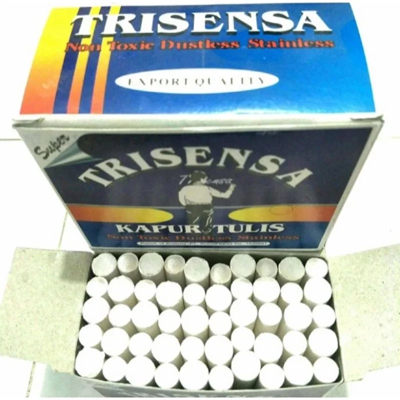 KAPUR TULIS PUTIH 1 Box Kapur Tulis putih bebas debu / non toxic BEST QUALITY