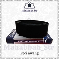 HITAM Awang songkok awang 9cm High Black Cap AC