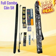 Fishing Rod Set, 5H Fishing Rod 3.6m, 4.5m, 5.4m. Fishing Rod Set Includes Float, Rod Case, Float Bo
