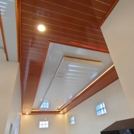 plafon PVC motif serat kayu minimalis modern