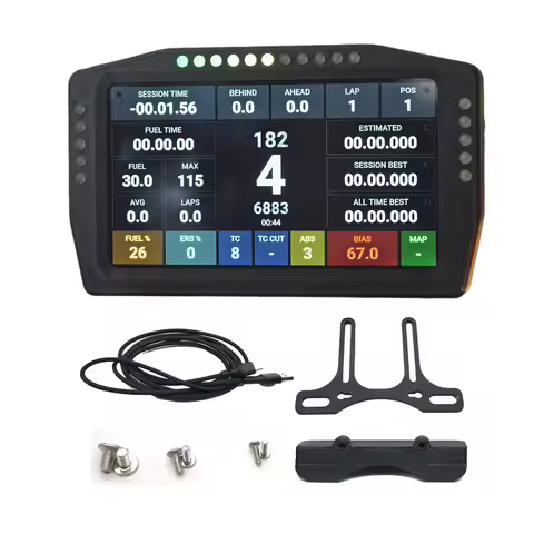 USB Simracing Games 7-inch Dashboard Multi-functional Gear Display Instrument for PC MOZA Simagic FA