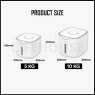 Rice Storage Box 10kg Bekas Simpan Beras 10kg Tempat Beras 10kg Bekas Beras 5kg Tong Makanan Dapur T