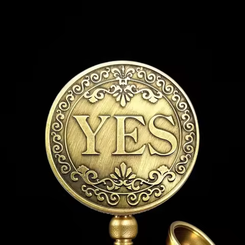 1pc YES/NO Decision Coin Commemorative Medal Lucky Coin Game & Entertainment Prop Creative Coin Gift