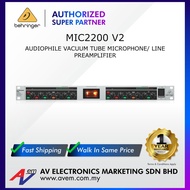 BEHRINGER MIC2200 V2 Audiophile Vacuum Tube Microphone/Line Preamplifier