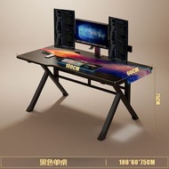 OTHER - 碳纤维纹面板 100*60cm電腦枱 電動枱 電競檯 電競桌 電腦台 電腦檯 電腦臺 電腦桌 桌上型 家用 簡易 臥室桌子 現代辦公桌 學生書桌